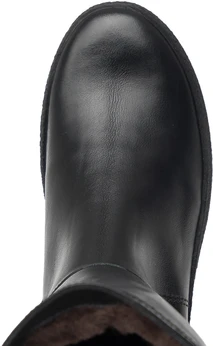 Женские черные сапоги Romer (Натуральный мех)