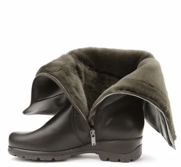 Женские коричневые сапоги Janita (Натуральный мех)