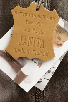 Женские коричневые сапоги Janita (Натуральный мех)