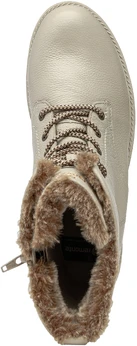 Женские бежевые ботинки Remonte (Шерсть с мембраной)