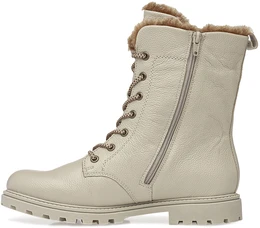 Женские бежевые ботинки Remonte (Шерсть с мембраной)