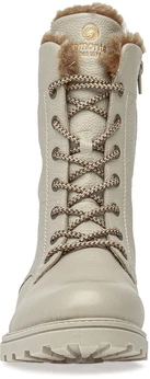 Женские бежевые ботинки Remonte (Шерсть с мембраной)