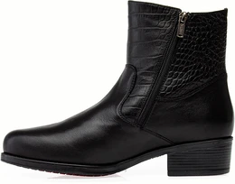 Женские черные полусапоги Janita (Натуральный мех)