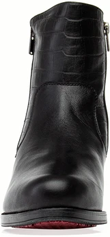 Женские черные полусапоги Janita (Натуральный мех)