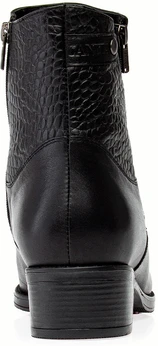 Женские черные полусапоги Janita (Натуральный мех)