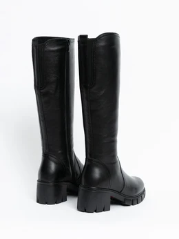 Женские черные сапоги ALEXIA LEVINI (Натуральная шерсть)