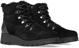 Женские черные ботинки Janita (Натуральный мех)