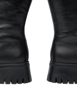 Женские черные полусапоги ALEXIA LEVINI (Натуральная шерсть)