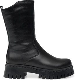 Женские черные полусапоги ALEXIA LEVINI (Натуральная шерсть)