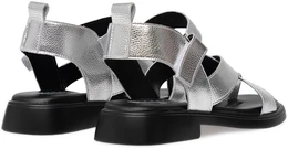 Женские серебряные босоножки Baden