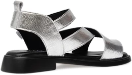 Женские серебряные босоножки Baden