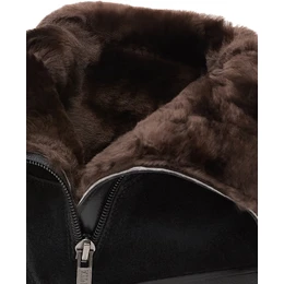 Женские черные сапоги Janita (Натуральный мех)