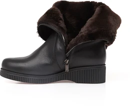 Женские черные сапоги Janita (Натуральный мех)