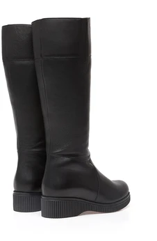 Женские черные сапоги Janita (Натуральный мех)