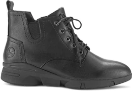 Женские черные ботинки Rieker (Искусственная шерсть)