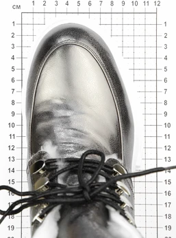 Женские серебряные ботинки Balex (Натуральный мех)