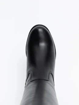 Женские черные сапоги ALEXIA LEVINI (Натуральный мех)