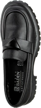 Женские черные лоферы Baden