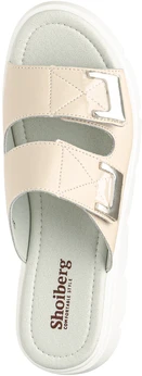 Женские бежевые сабо Shoiberg