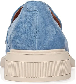 Женские голубые лоферы Lavida