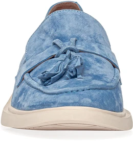 Женские голубые лоферы Lavida