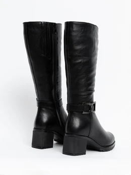 Женские черные сапоги ALEXIA LEVINI (Натуральная шерсть)