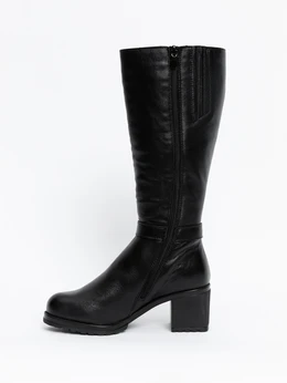 Женские черные сапоги ALEXIA LEVINI (Натуральная шерсть)