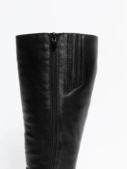 Женские черные сапоги ALEXIA LEVINI (Натуральная шерсть)