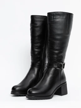 Женские черные сапоги ALEXIA LEVINI (Натуральная шерсть)