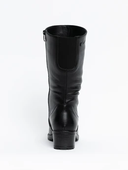 Женские черные сапоги ALEXIA LEVINI (Натуральный мех)