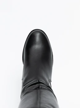 Женские черные сапоги ALEXIA LEVINI (Натуральный мех)