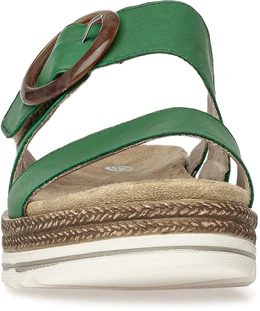 Женские зеленые сабо Remonte