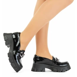 Женские черные полуботинки Ascalini