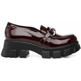 Женские бордовые полуботинки Ascalini