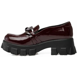 Женские бордовые полуботинки Ascalini