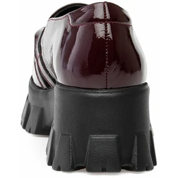 Женские бордовые полуботинки Ascalini