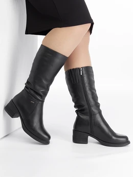 Женские черные сапоги Baden (Натуральный мех)