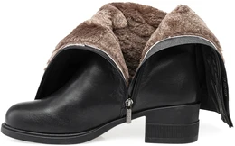 Женские черные сапоги Baden (Натуральный мех)