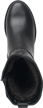 Женские черные полусапоги ALEXIA LEVINI (Натуральная шерсть)