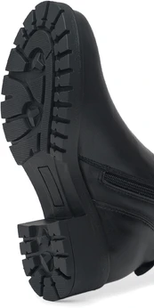 Женские черные полусапоги ALEXIA LEVINI (Натуральная шерсть)