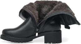 Женские черные полусапоги ALEXIA LEVINI (Натуральная шерсть)