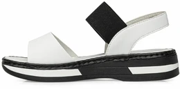 Женские белые босоножки Rieker