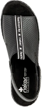 Женские черные босоножки Rieker