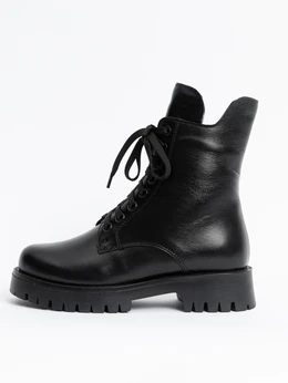 Женские черные ботинки ALEXIA LEVINI (Натуральная шерсть)