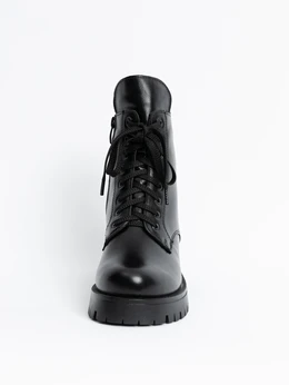 Женские черные ботинки ALEXIA LEVINI (Натуральная шерсть)