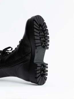 Женские черные ботинки ALEXIA LEVINI (Натуральная шерсть)