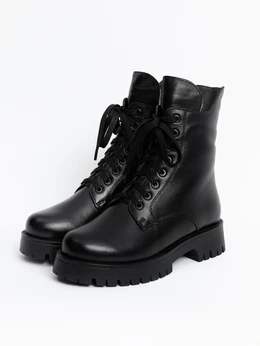 Женские черные ботинки ALEXIA LEVINI (Натуральная шерсть)