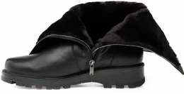 Женские черные полусапоги Janita (Натуральный мех)