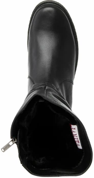 Женские черные полусапоги Janita (Натуральный мех)