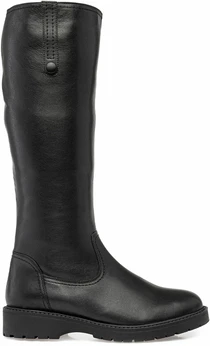 Женские черные сапоги Janita (Натуральный мех)